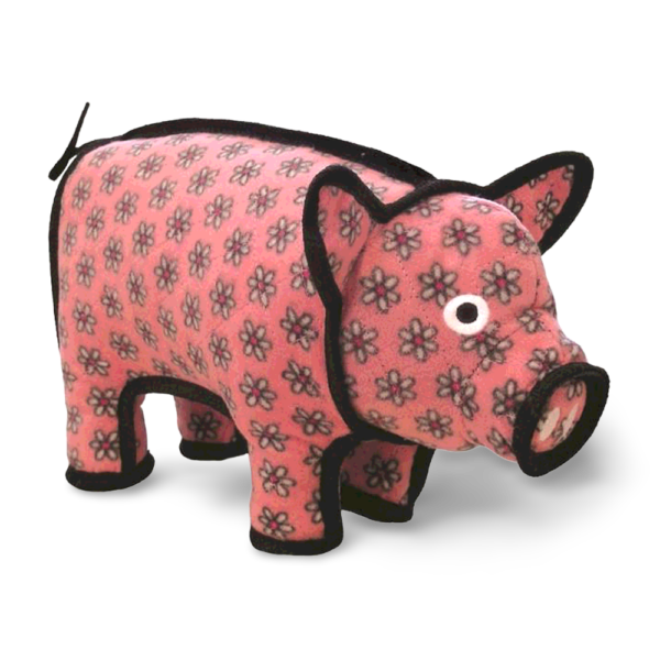 Tuffy Barnyard Series Polly Piggy Plush Dog Toy – One Size