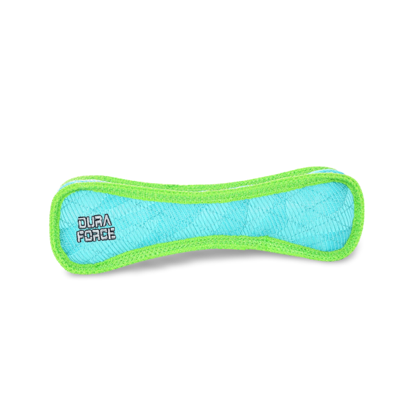 Tuffy Duraforce Bone Tiger Blue Plush Dog Toy – One Size