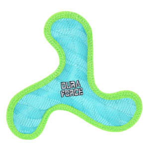 Tuffy Duraforce Junior Boomerang Tiger Blue Plush Dog Toy - One Size