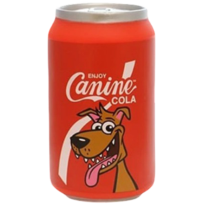 Tuffy Silly Squeakers Soda Can Canine Cola Dog Toy - One Size