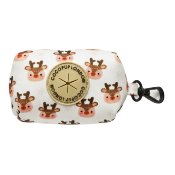 Cocopup London Dog Poop Bag Holder Ralphie Reindeer – each