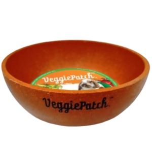 Veggie Patch Luna Dish Bamboo Bowl Orange For Small Animals - 200ml