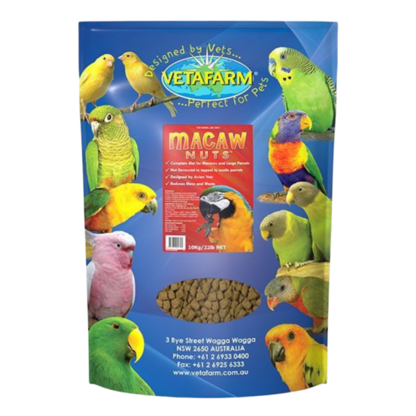 Vetafarm Macaw Nuts Complete Diet Pellets for Large Parrots