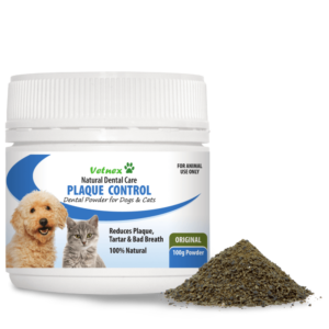 Vetnex Natural Dental Care Plaque Control Powder For Dogs And Cats Original - 100g