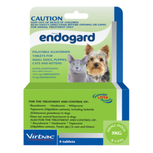 Endogard Allwormer Tablets For Small Dogs - 4 Pack