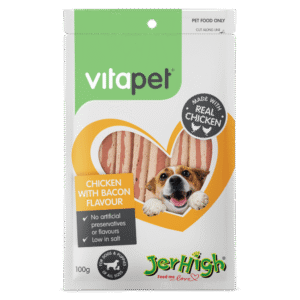 Vitapet Jerhigh Chicken Bacon Dog Treats - 400g