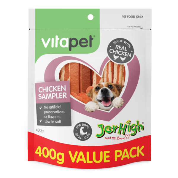 Vitapet Jerhigh Variety Pack Dog Treats – 400g