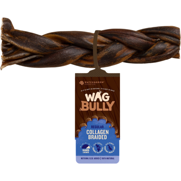 Wag Braided Collagen Stick for Dogs Regular