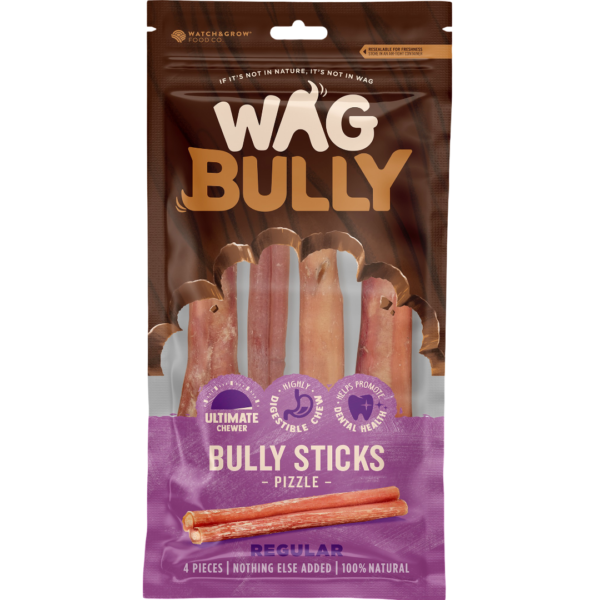 Wag Dog Treats Bully Stick Regular