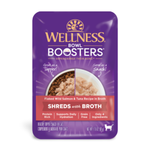 Wellness Bowl Boosters Salmon and Tuna in Broth Adult Wet Cat Food Pouch - 12 x 50g