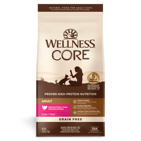 Wellness CORE Turkey and Duck Grain Free Adult Dry Cat Food