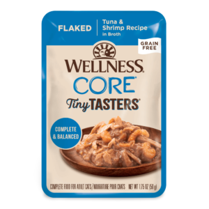 Wellness CORE Tiny Tasters Tuna and Shrimp Adult Cat Wet Food Pouch - 12 x 50g
