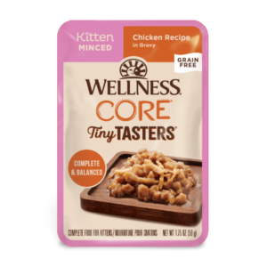 Wellness CORE Tiny Tasters Minced Chicken Kitten Cat Wet Food Pouch - 12 x 50g