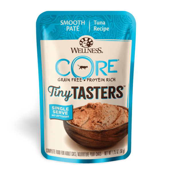 Wellness CORE Tiny Tasters Tuna Pate Adult Wet Cat Food Pouch – 12 x 50g