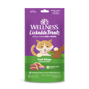 Wellness Grain Free Lickable Cat Treat Duck Recipe - 6 x 12g