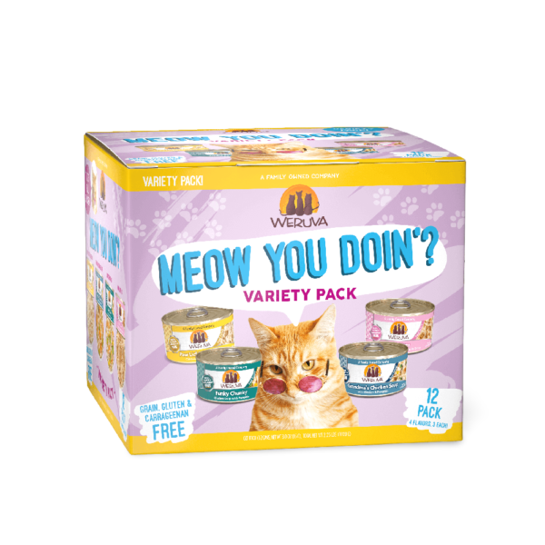 Weruva Chicken Variety Pack Grain Free Adult Wet Cat Food Cans – 12 x 85g