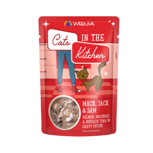 Weruva Salmon Mackerel and Skipjack in Gravy Adult Wet Cat Food Pouches - 85g