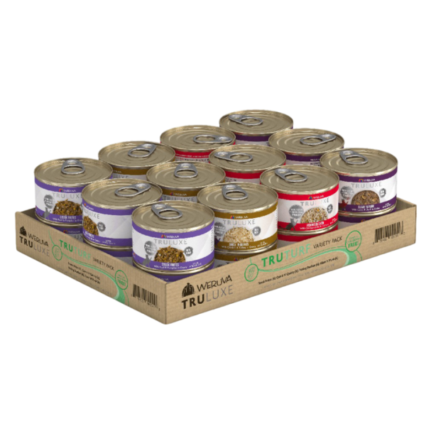 Weruva TruLuxe Chicken Beef & Lamb Variety Pack Adult Wet Cat Food Cans – 24 x 85g