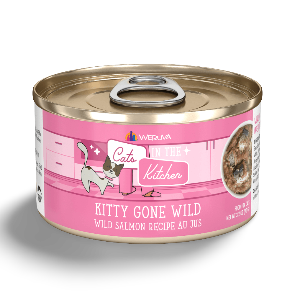 Weruva Wild Salmon Au Jus Grain Free Wet Cat Food Cans - 91g