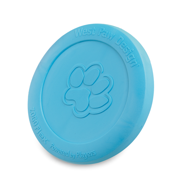 West Paw Zisc Flying Disc Fetch Dog Toy Blue – Small