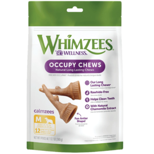 Whimzees Occupy Antler Medium Dog Treats - 12 chews