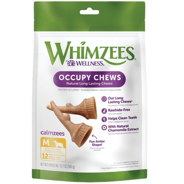 Whimzees Occupy Antler Medium Dog Treats