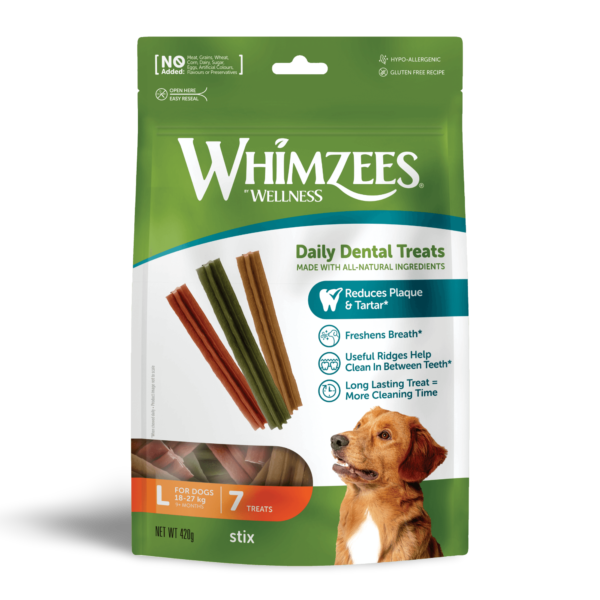 Whimzees Stix Large Dental Dog Treats