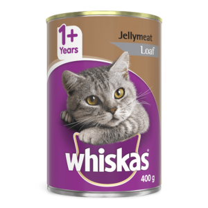 Whiskas 1 Plus Years Jellymeat Loaf Adult Wet Cat Food Can - 24 x 400g
