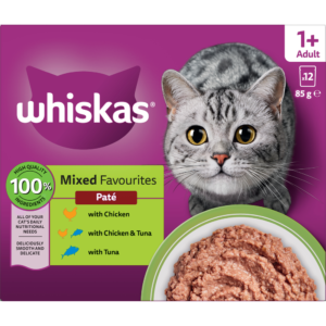 Whiskas Variety Pack Mixed Wet Cat Food Pate - 12 x 85g