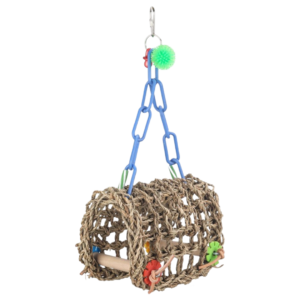 Nature Island Wagon Ho Woven Grass Hanging Bird Perch - Each