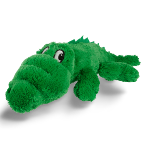 Yours Droolly Cuddlies Croc Green Plush Dog Toy - Medium