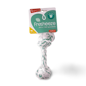 Yours Droolly Fresheeze Mint Rope Chew Dog Toy - Small