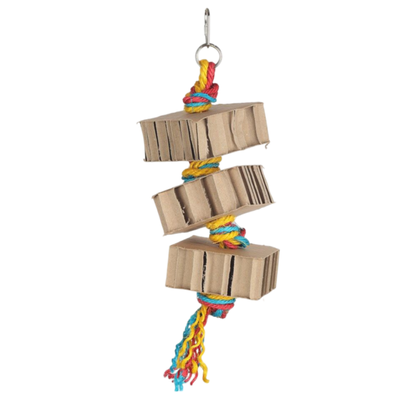 Nature Island Small Blocks N Knots Hanging Bird Toy – Each