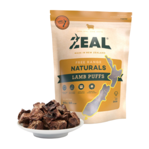 Zeal Free Range Natural Lamb Puffs Dog Treats - 85g