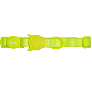 Zee Cat NeoPro Waterproof Cat Collar in Fluro Lime - One Size