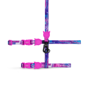Zee Cat Cat Harness & Lead Set in Glitch Error 502 Pink - One Size