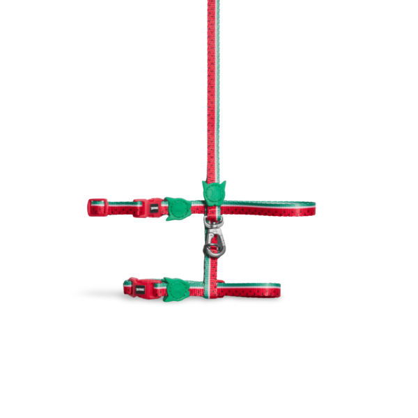 Zee Cat Cat Harness & Lead Set in Lola Watermelon – One Size