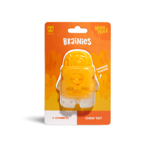 Zee Dog Brainies Brain Fried Banana Flavoured Chew Toy - One Size