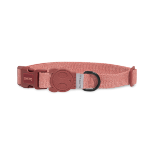 Zee Dog Naturals Dog Collar in Canyon Pink - Large