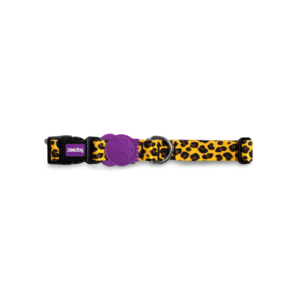 Zee Dog Classic Dog Collar in Leopard Honey - Large