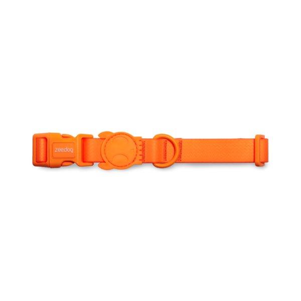 Zee Dog NeoPro Waterproof Dog Collar in Tangerine Orange