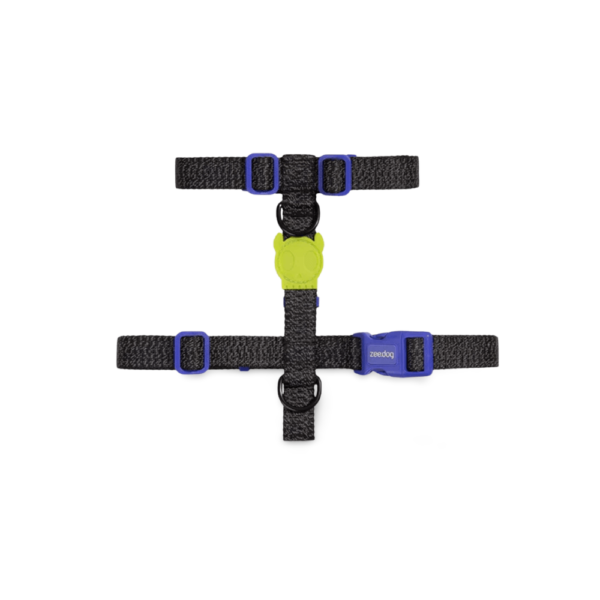 Zee Dog H Dog Harness in Nox Black