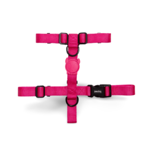 Zee Dog H Dog Harness in Pink LED - Medium