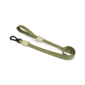 Zee Dog Naturals Flax Dog Lead in Moss Green - Large