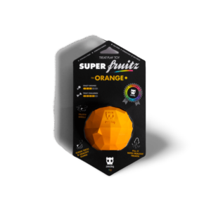 Zee Dog Super Orange Treat Dispensing Toy - One Size