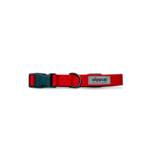 Ziippup Recycled Dog Collar in Red - Medium