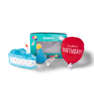 Zippypaws Birthday Box Plush Dog Toy - 3 Pack