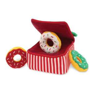 Zippypaws Holiday Zippy Burrow Donut Plush Dog Toy - One Size