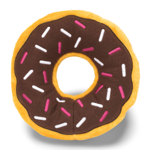 Zippypaws Jumbo Donutz Chocolate Squeaky Dog Toy - One Size