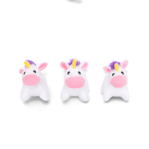 Zippypaws Miniz Unicorn Soft Dog Toy - 3 Pack